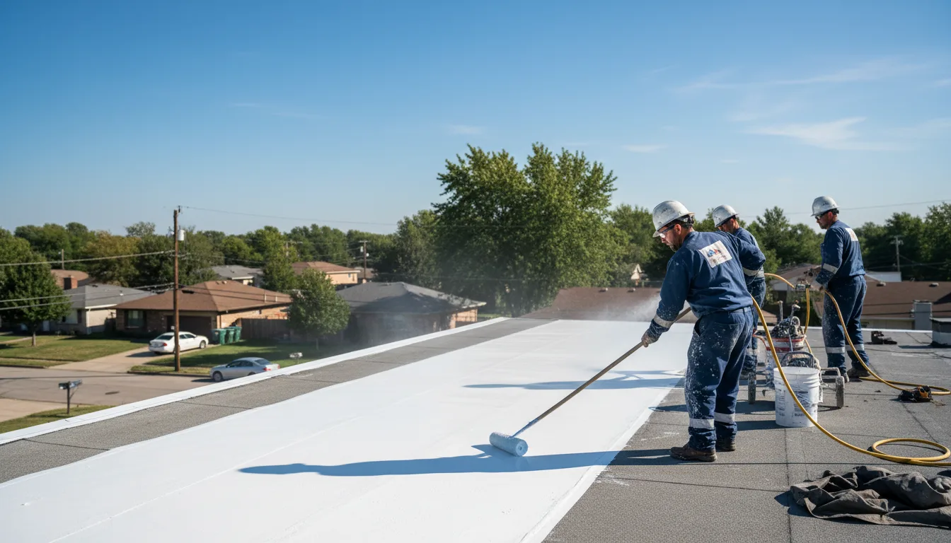 Commercial roof coating in Glenarm, IL near me